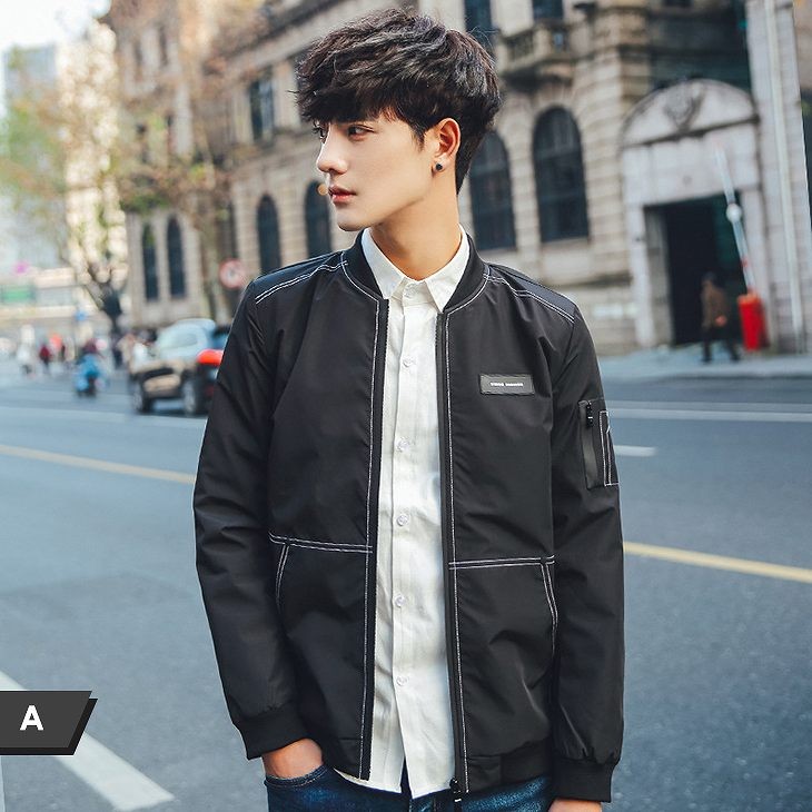 メンズ　スタジャン　ブルゾン　ジャケット　アウター　カジュアル　ファッション　男性　おしゃれ　ブラック　グリーン　ネイビー　レッド　黒　緑色　紺　赤　Ｍ　Ｌ　XL　XXL　XXXL　大きいサイズ　送料無料