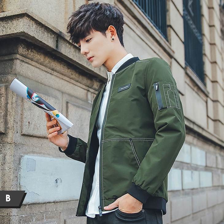 メンズ　スタジャン　ブルゾン　ジャケット　アウター　カジュアル　ファッション　男性　おしゃれ　ブラック　グリーン　ネイビー　レッド　黒　緑色　紺　赤　Ｍ　Ｌ　XL　XXL　XXXL　大きいサイズ　送料無料