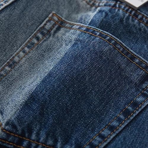 レディース　ボトムス　ジーンズ　デニムパンツ　ロングパンツ　切り替え　切りっぱなし　無地　大人可愛い　カジュアル　シンプル　美脚　脚長　デイリー　お出かけ　デート　ブルー　送料無料