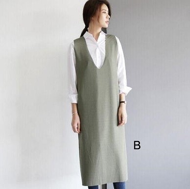 レディース　ワンピース　深Vネック　ロングワンピ　ノースリーブ　大きいサイズ　ジャージードレス　ゆったり　無地　カジュアル　シンプル　春夏　大人可愛い　デート　普段着　リラックス　ネイビー　カーキ　送料無料