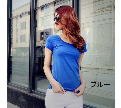 レディース　Tシャツ　カットソー　Vネック　ラウンドネック　半袖　大きいサイズ　大人　無地　シンプル　定番　清楚　上品　オフィス　仕事　カジュアル　春夏　デート　普段着　リラックス　ホワイト　グレー　ブルー　ブラック　送料無料