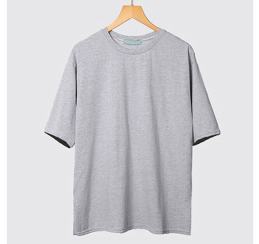 レディース　Tシャツ　カットソー　ラウンドネック　半袖　ゆったり　大きいサイズ　大人　無地　シンプル　定番　カジュアル　春夏　デート　普段着　リラックス　グレー　ホワイト　ネイビー　送料無料