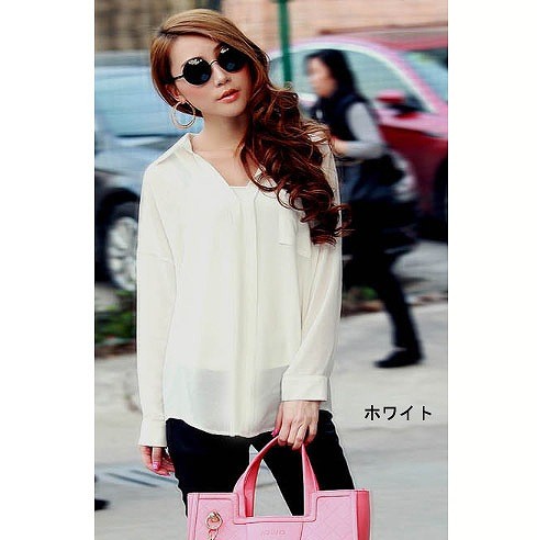 レディース　トップス　インナー付き　シャツ　ブラウス　無地　長袖　透けデザイン　シースルー　ゆったり　大きいサイズ　春夏　カジュアル　セクシー　フェミニン　リゾート　旅行　オフィス　デート　ブラック　ホワイト　送料無料