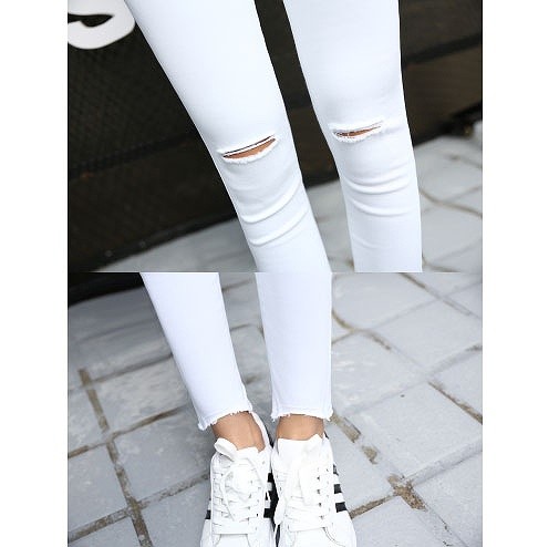 レディース　ボトムス　スキニー　デニムパンツ　フレイドヘム　ジーンズ　切りっぱなし　無地　スリム　美脚　脚長効果　大人カジュアル　人気　お出かけ　普段着　リゾート　デート　ブラック　ホワイト　送料無料