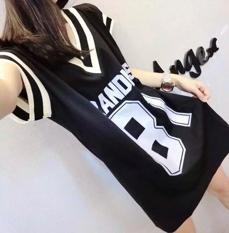 レディース　ファッション　女性　かわいい　おしゃれ　大人カジュアル　ロングTシャツ　カットソー　Tシャツワンピ　ワンピース　半袖　Vネック　デート　ラフ　レジャー　ブラック　送料無料