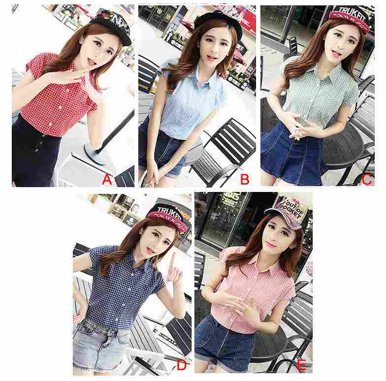 レディース　ファッション　女性　かわいい　おしゃれ　大人カジュアル　トップス　シャツ　フレンチスリーブ 　半袖 レッド　ブルー　グリーン　ブラック　ピンク送料無料