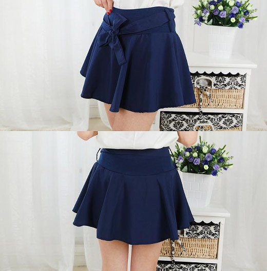 レディース　ファッション　女性　かわいい　おしゃれ　大人カジュアル　ボトムス　キュロット　スカート風 シンプル　りぼん　レッド　ピンク　ネイビー　ホワイト　ブラック　ブルー　送料無料