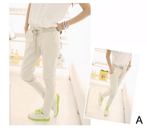 パンツ　レディース　カジュアル　ボトムス　レディース　サマーパンツ　コーデ　春　夏　薄い　ゆったり　リラックス　ボトムス　ウエスト紐　ナチュラル　普段着　外出　デート　ホワイト　ブルー　ベージュ　送料無料