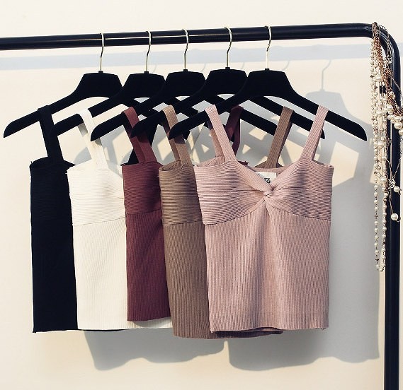 レディース　キャミソール　トップス　カットソー　ソリッドカラー　人気　春　夏物　女性　大人　カジュアル　キュート　可愛い　フェミニン　上品　おしゃれ　ファッション　ピンク　ブラウン　レッド　ホワイト　ブラック　フリーサイズ　ワンサイズ　送料無料