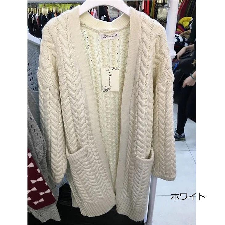 レディース　ライトアウター　カーディガン　ロング丈　ニット　ゆる　無地　長袖　フリーサイズ　大人可愛い　フェミニン　デート　お出かけ　デイリー　ホワイト　ライトグレー　ピンク　グリーン　ラベンダー　送料無料