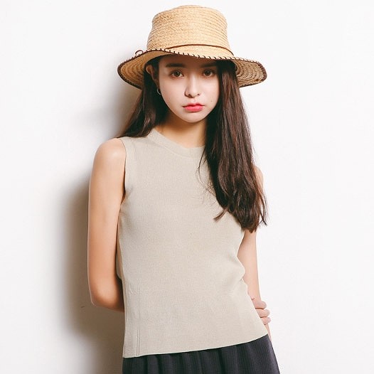 レディース　ニット　カットソー　タンクトップ　ノースリーブ　ベスト　トップス　春物　夏物　女性　大人　カジュアル　可愛い　フェミニン　おしゃれ　ファッション　ホワイト　グレー　ブラック　パープル　黒　フリーサイズ　ワンサイズ　送料無料