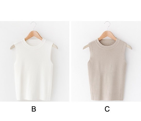 レディース　ニット　カットソー　タンクトップ　ノースリーブ　ベスト　トップス　春物　夏物　女性　大人　カジュアル　可愛い　フェミニン　おしゃれ　ファッション　ホワイト　グレー　ブラック　パープル　黒　フリーサイズ　ワンサイズ　送料無料