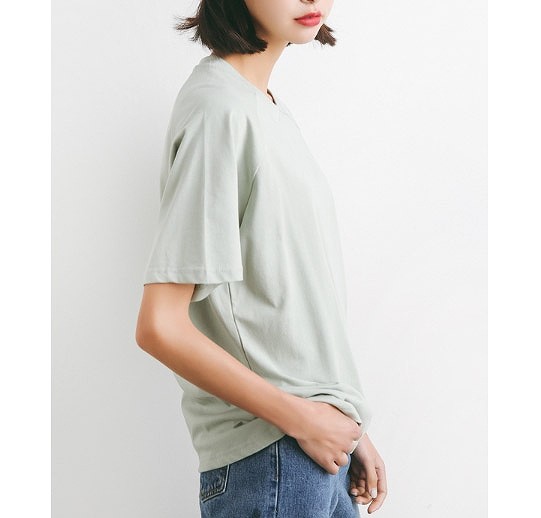 レディース　半袖　ラグランTシャツ　ラウンドネック　トップス　人気　春　夏物　女性　大人　カジュアル　キュート　可愛い　フェミニン　おしゃれ　ファッション　グリーン　オレンジ　イエロー　フリーサイズ　ワンサイズ　送料無料