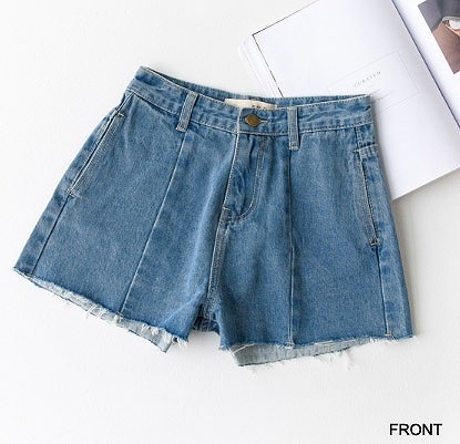 レディース　デニム　ショートパンツ　短パン　ジーンズ　ショーパン　切りっぱなし　人気　春物　夏物　女性　大人　カジュアル　キュート　可愛い　フェミニン　セクシー　おしゃれ　ファッション　ブルー　S　M　L　サイズ　送料無料