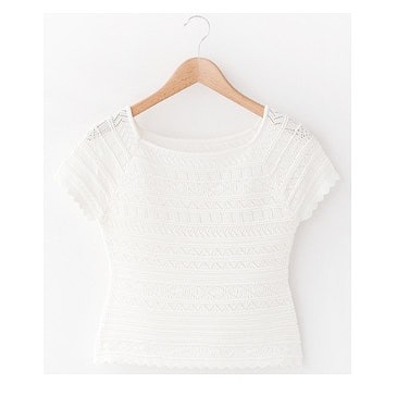 レディース　ニット　カットソー　半袖　Tシャツ　ラウンドネック　トップス　春物　夏物　女性　大人　カジュアル　可愛い　フェミニン　おしゃれ　ファッション　ネイビー　ブラック　フリーサイズ　ワンサイズ　送料無料