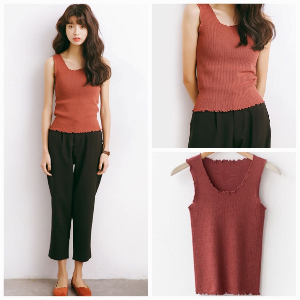 レディース　トップス　ニット　ベスト　ノースリーブ　Uネック　スリム　無地　カジュアル　フリーサイズ　大人可愛い　フェミニン　デート　お出かけ　デイリー　ホワイト　ブルー　ピンク　グレー　ブラック　レッド　送料無料