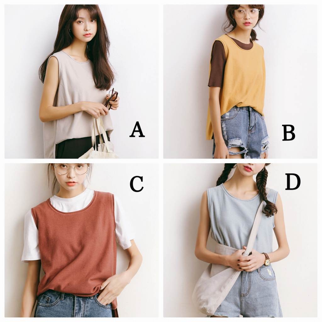 レディース　トップス　タンクトップ　ノースリーブ　クルーネック　無地　カジュアル　フリーサイズ　大人可愛い　フェミニン　スポーツ　デート　お出かけ　デイリー　グレー　イエロー　レッド　ホワイト　ピンク　ブラウン　ブラック　送料無料