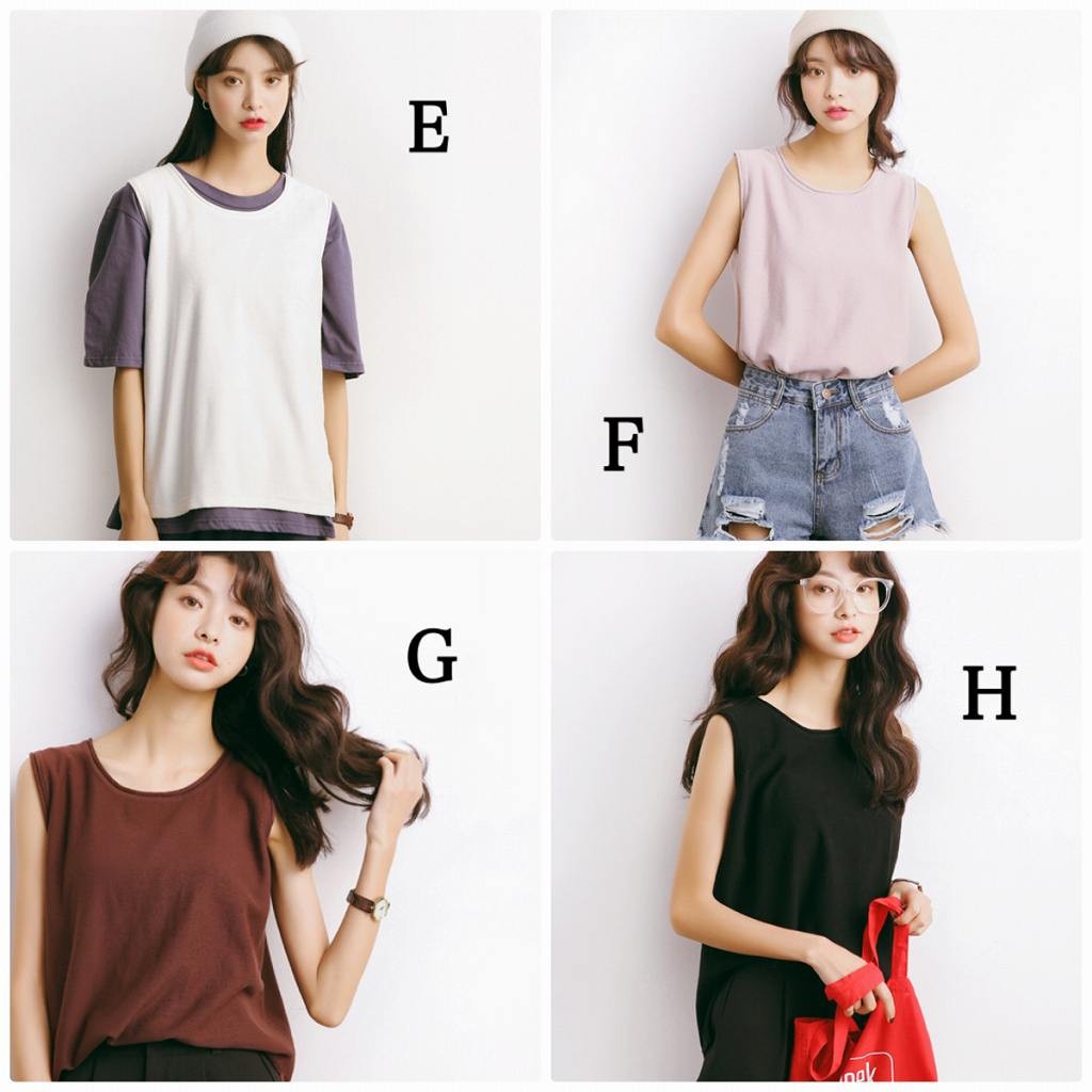 レディース　トップス　タンクトップ　ノースリーブ　クルーネック　無地　カジュアル　フリーサイズ　大人可愛い　フェミニン　スポーツ　デート　お出かけ　デイリー　グレー　イエロー　レッド　ホワイト　ピンク　ブラウン　ブラック　送料無料