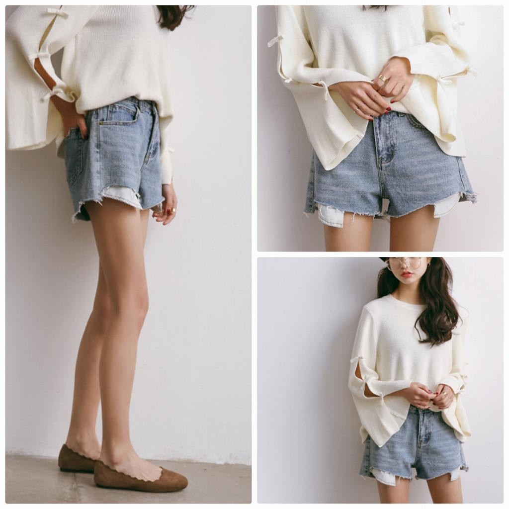 レディース　ボトムス　デニムパンツ　ウォッシュド　ショートパンツ　切りっぱなし　ダメージ　春夏　大人可愛い　無地　カジュアル　シンプル　美脚　脚長　デイリー　お出かけ　デート　ブルー　送料無料