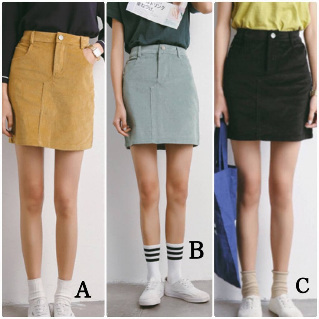 レディース　スカート　ハイウエスト　膝上丈　大人可愛い　春夏　無地　カジュアル　シンプル　デイリー　お出かけ　デート　イエロー　グレー　ブラック　送料無料