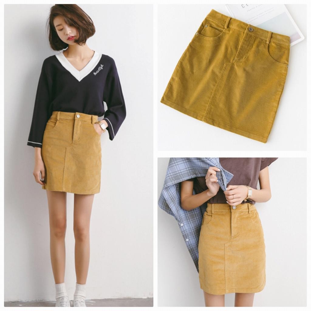 レディース　スカート　ハイウエスト　膝上丈　大人可愛い　春夏　無地　カジュアル　シンプル　デイリー　お出かけ　デート　イエロー　グレー　ブラック　送料無料