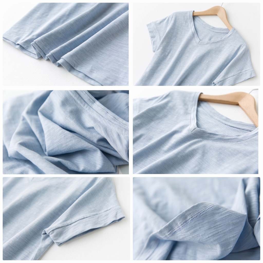 レディース　トップス　Tシャツ　カットソー　定番　Vネック　半袖　無地　カジュアル　フリーサイズ　大人可愛い　フェミニン　スポーツ　デート　お出かけ　デイリー　ブルー　ホワイト　グレー　イエロー　グリーン　ブラウン　ブラック　ネイビー　送料無料