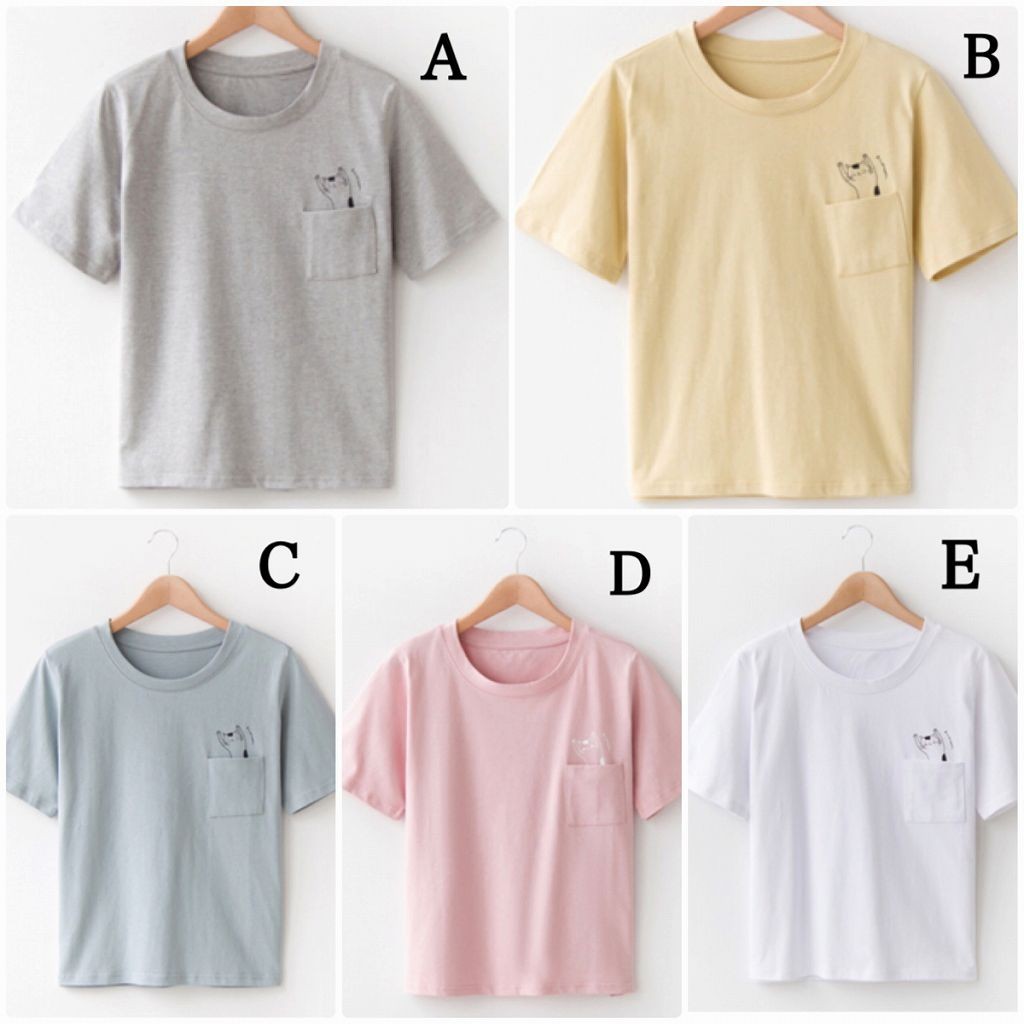 レディース　トップス　Tシャツ　カットソー　クルーネック　半袖　ワンポイント　カジュアル　キュート　フリーサイズ　大人可愛い　フェミニン　スポーツ　デート　お出かけ　デイリー　グレー　イエロー　ブルー　ピンク　ホワイト　送料無料