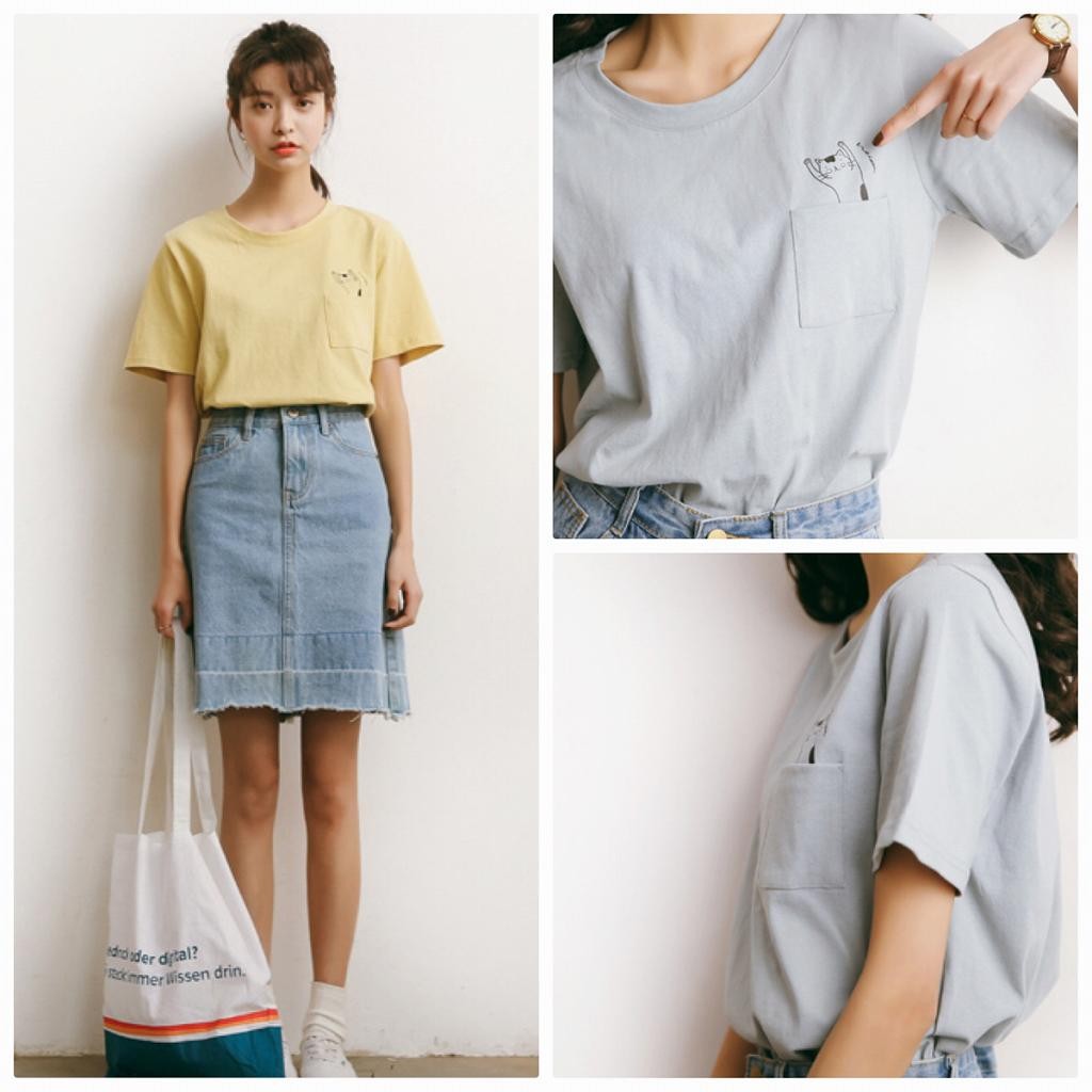 レディース　トップス　Tシャツ　カットソー　クルーネック　半袖　ワンポイント　カジュアル　キュート　フリーサイズ　大人可愛い　フェミニン　スポーツ　デート　お出かけ　デイリー　グレー　イエロー　ブルー　ピンク　ホワイト　送料無料