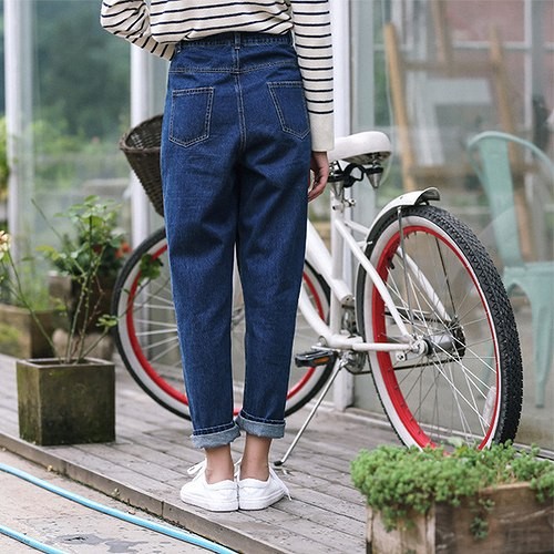 レディース デニム クラッシュデニム 穴空き ダメージジーンズ 甘辛コーデ リップドデニム 優秀デニム シンプル ワイルド カジュアル お出かけ デート デイリー 普段着 ネイビー 送料無料