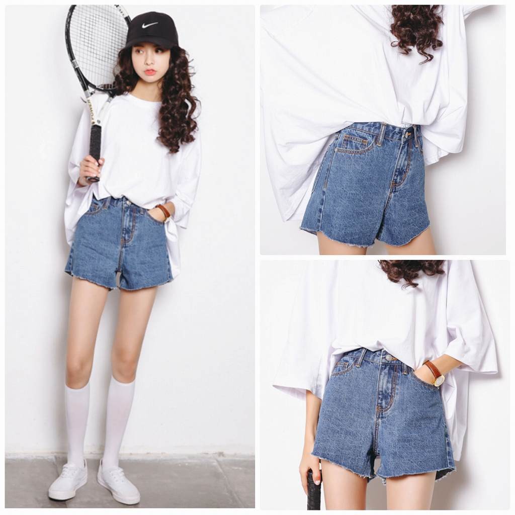 レディース　デニム　ジーンズ　ショートパンツ　短パン　ショーパン　ホットパンツ　切りっぱなし　ボトムス　人気　春物　夏物　女性　大人　カジュアル　キュート　可愛い　フェミニン　セクシー　おしゃれ　ファッション　ブルー　S　M　L　サイズ　送料無料