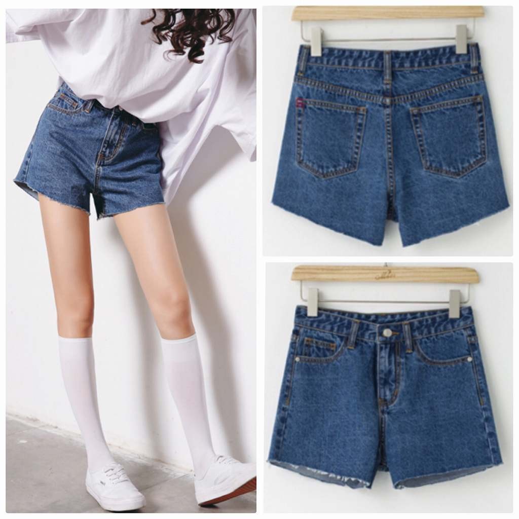 レディース　デニム　ジーンズ　ショートパンツ　短パン　ショーパン　ホットパンツ　切りっぱなし　ボトムス　人気　春物　夏物　女性　大人　カジュアル　キュート　可愛い　フェミニン　セクシー　おしゃれ　ファッション　ブルー　S　M　L　サイズ　送料無料