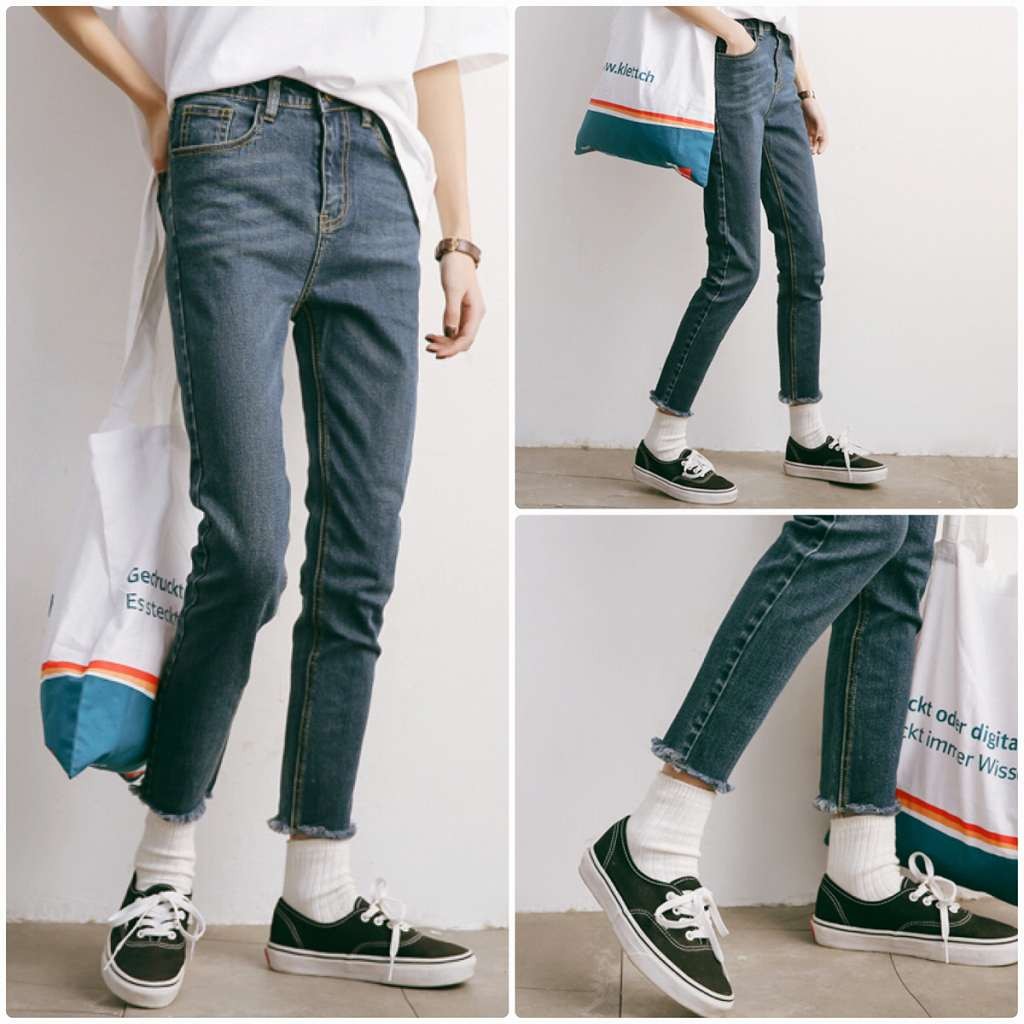 レディース　デニム　ジーンズ　ジーパン　スリム　クロップド　半端丈　ボトムス　人気　春物　夏物　女性　大人　カジュアル　キュート　可愛い　フェミニン　セクシー　おしゃれ　ファッション　美脚　脚長　美シルエット　ネイビー　S　M　L　サイズ　送料無料