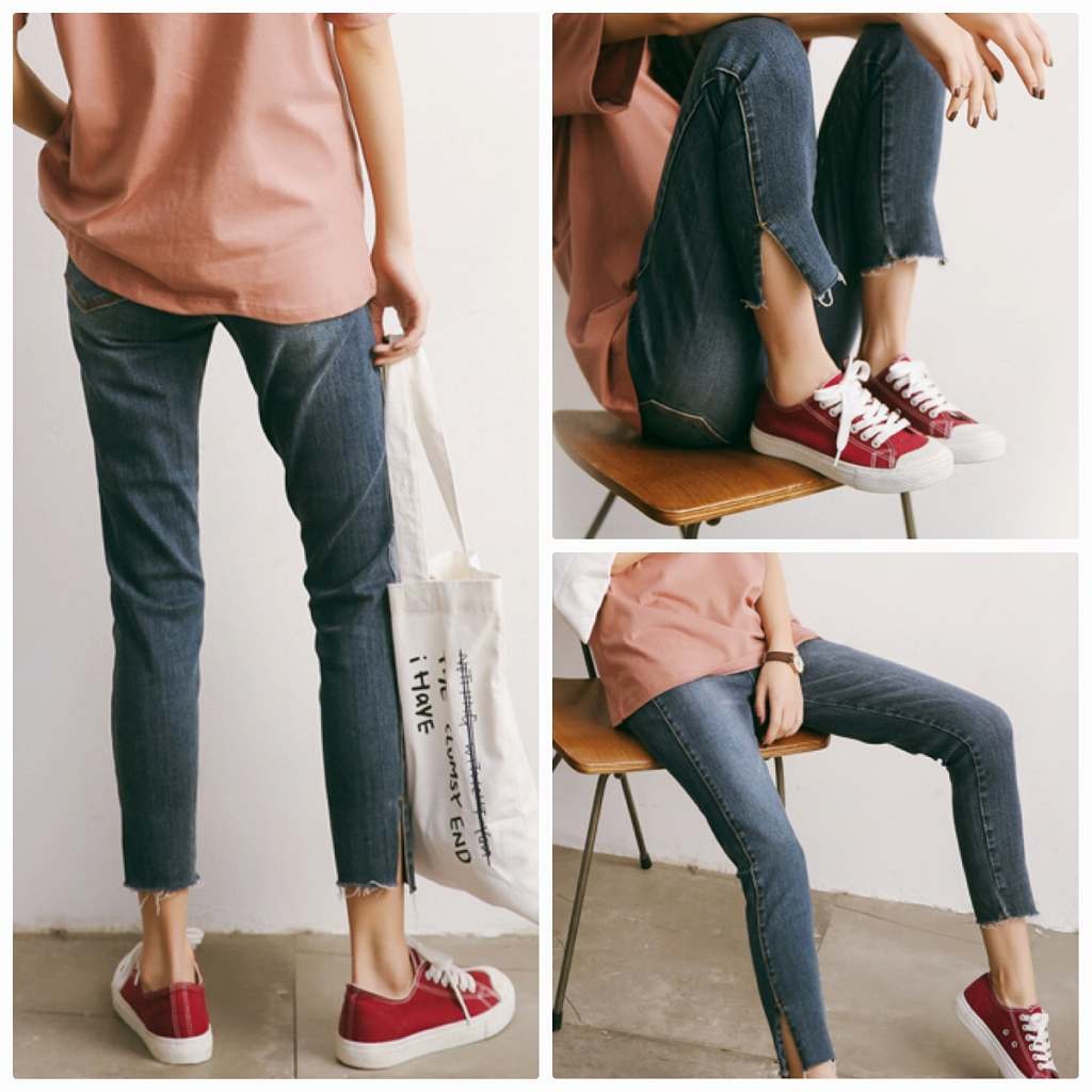 レディース　デニム　クロップドパンツ　ジーンズ　ジーパン　切りっぱなし　半端丈　ボトムス　人気　春物　夏物　女性　大人　カジュアル　キュート　可愛い　フェミニン　おしゃれ　ファッション　美脚　脚長　美シルエット　ブルー　S　M　L　サイズ　送料無料