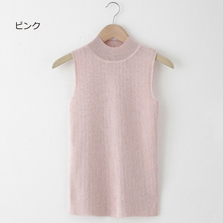 レディース　トップス　ベスト　ニット　ラウンドネック　ノースリーブ　カジュアル　無地　フリーサイズ　大人可愛い　フェミニン　デート　お出かけ　ブラウン　ネイビー　ホワイト　グレー　ブラック　ピンク　パープル　ライトグレー　ラベンダー　カーキ　送料無料