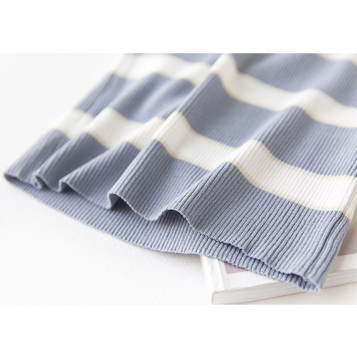 レディース　トップス　サマーニット　セーター　半袖　クルーネック　ボーダー　カジュアル　大人可愛い　フリーサイズ　フェミニン　デート　お出かけ　デイリー　ブラック　グレー　アイボリー　送料無料