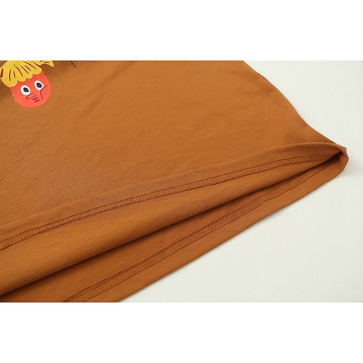 レディース　トップス　Tシャツ　半袖　綿　コットン　シンプル　プリント　漫画　クールネック　カジュアル　大人可愛い　フェミニン　デート　お出かけ　普段着　ホワイト　アイボリー　ブラウン　グリーン　送料無料