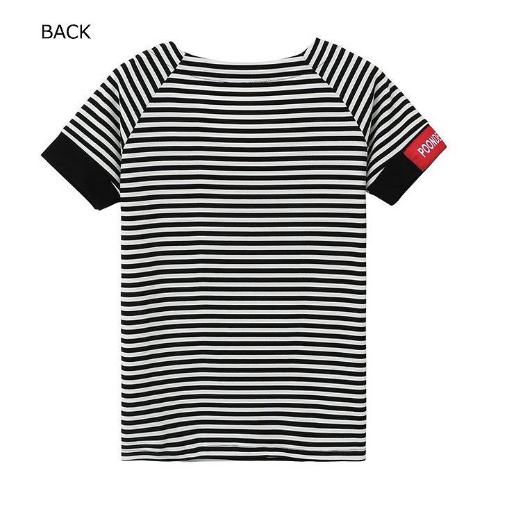 レディース　トップス　Tシャツ　半袖　Ｖネック　ボーダー　綿　ワンポイント　シンプル　花柄　バラ　スリム　カジュアル　大人可愛い　フェミニン　デート　お出かけ　普段着　ホワイト　送料無料