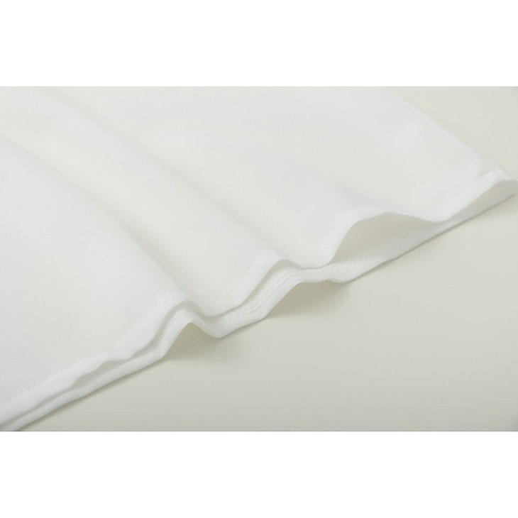 レディース　トップス　Tシャツ　半袖　フレア袖　シフォン　シンプル　ライン　カジュアル　大人可愛い　フェミニン　デート　お出かけ　普段着　ホワイト　送料無料