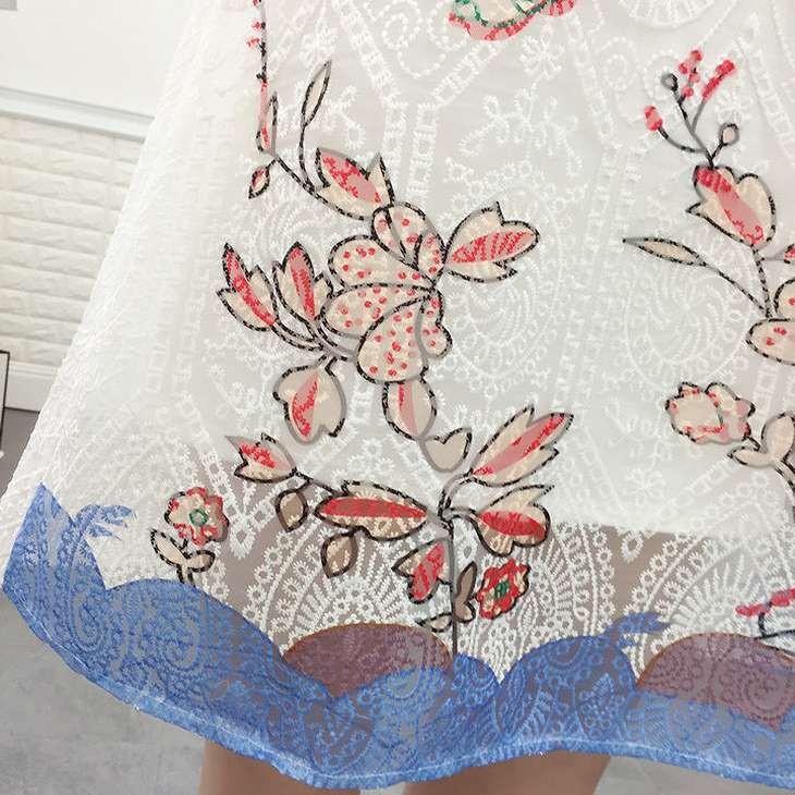 レディース　ワンピース　ノースリーブ　二重　レース　膝上　花柄　アニマル柄　春　夏　カジュアル　フェミニン　キュート　可愛い　おしゃれ　セクシー　ホワイト　白　レッド　グリーン　ブルー　送料無料