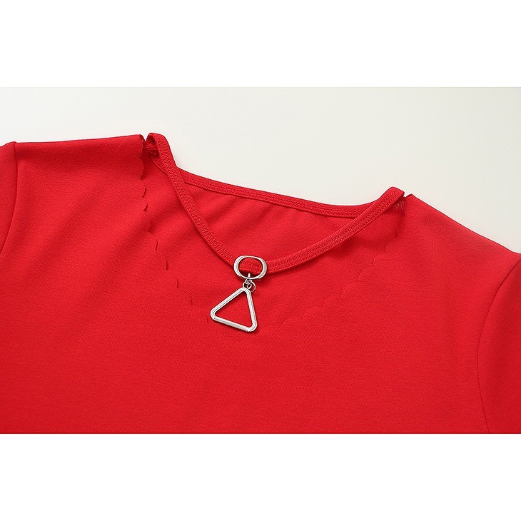 レディース　トップス　Tシャツ　カットソー　Vネック　半袖　無地　シンプル　大きいサイズ　カジュアル　大人可愛い　デート　お出かけ　デイリー　レッド　ホワイト　イエロー　ブラック　送料無料