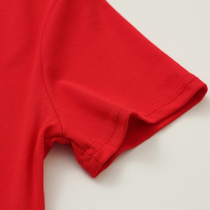 レディース　トップス　Tシャツ　カットソー　Vネック　半袖　無地　シンプル　大きいサイズ　カジュアル　大人可愛い　デート　お出かけ　デイリー　レッド　ホワイト　イエロー　ブラック　送料無料