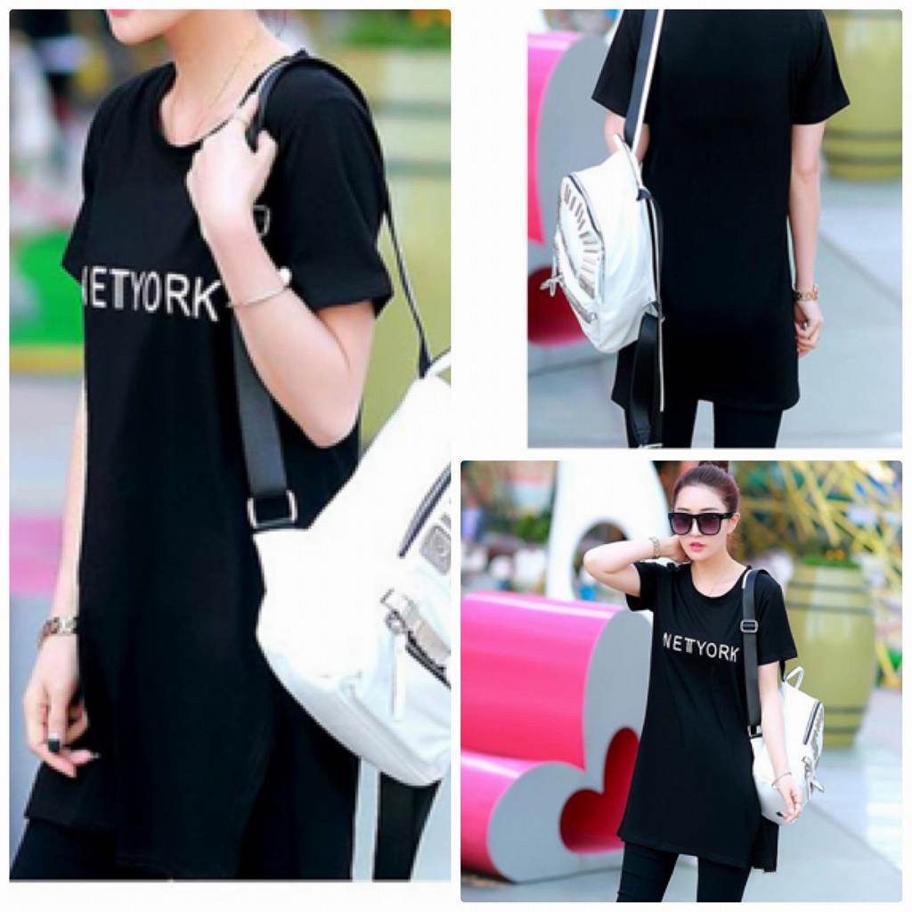 レディース　トップス　Tシャツ　ロング　スリム　チュニック　シンプル　ロゴ　大きいサイズ　　おしゃれ　カジュアル　大人可愛い　フェミニン　デート　お出かけ　普段着　ブラック　黒　ホワイト　白　送料無料