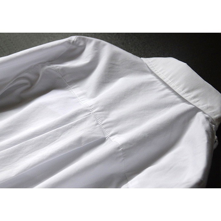 レディース　トップス　シャツ　ブラウス　長袖　ディープカフス　シンプル　ゆったり　おしゃれ　カジュアル　フェミニン　かわいい　爽やか　上品　エレガント　セクシー　オフィス　ビジネス　通勤　普段着　デート　ホワイト　白　送料無料