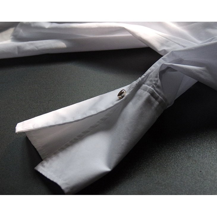 レディース　トップス　シャツ　ブラウス　長袖　ディープカフス　シンプル　ゆったり　おしゃれ　カジュアル　フェミニン　かわいい　爽やか　上品　エレガント　セクシー　オフィス　ビジネス　通勤　普段着　デート　ホワイト　白　送料無料