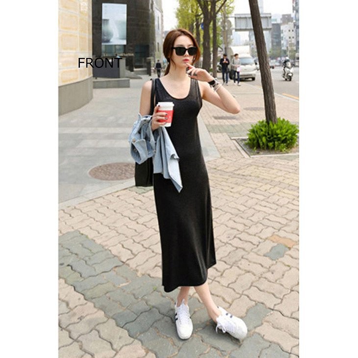 レディース　ミモレ丈　ロング丈　タンクトップワンピース　タイト　ビーチ　海　春　夏　カジュアル　キュート　可愛い　フェミニン　セクシー　きれいめ　エレガント　おしゃれ　お出かけ　お呼ばれ　グレー　灰色　S　M　L　XL　2XL　大きいサイズ　送料無料