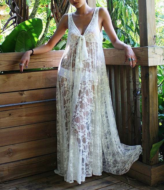 レディース　サマードレス　総レース　ワンピース　カバービキニ　ノースリーブ　ロング　Vネック　無地　セクシー　大人可愛い　カジュアル　お出かけ　デート　ビーチ　カバーアップ　リゾート　ホワイト　送料無料