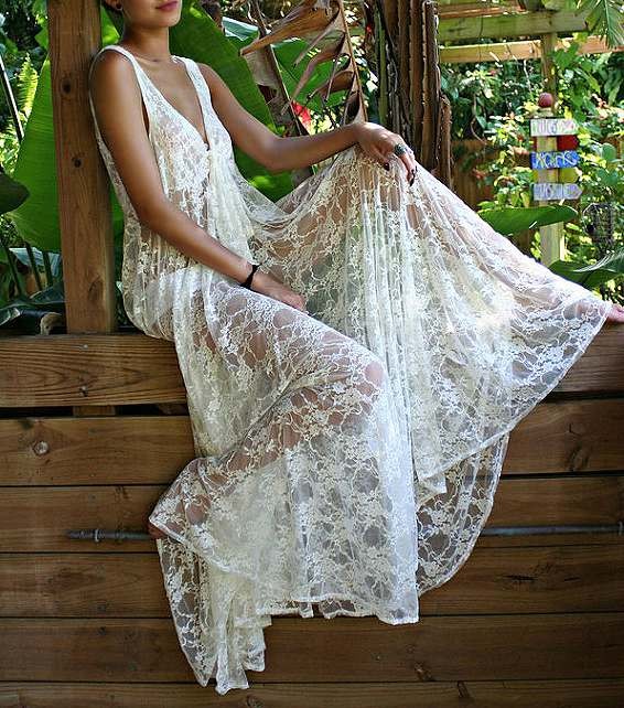 レディース　サマードレス　総レース　ワンピース　カバービキニ　ノースリーブ　ロング　Vネック　無地　セクシー　大人可愛い　カジュアル　お出かけ　デート　ビーチ　カバーアップ　リゾート　ホワイト　送料無料