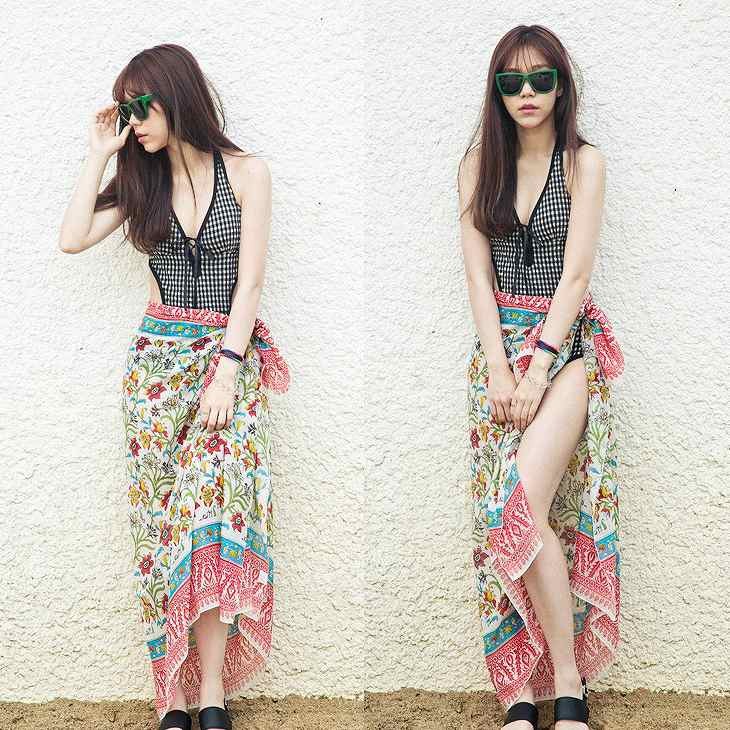 レディース　ボトムス　ビーチウェア　パレオ　カバービキニ　スカート　ロング　フラワー　花柄　大人可愛い　カジュアル　フリーサイズ　セクシー　ビーチ　カバーアップ　リゾート　ホワイト　送料無料