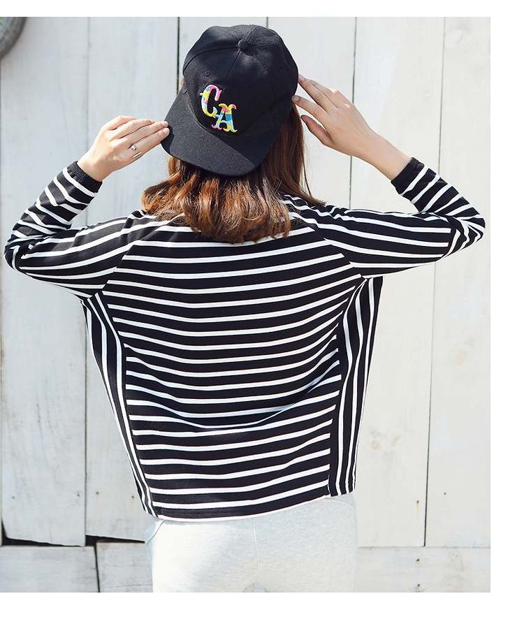 レディース　トップス　Tシャツ　ボーダー　カットソー　ドルマン　長袖　シンプル　コットン　カジュアル　大人可愛い　フェミニン　オフィス　通勤　OL　デート　お出かけ　ブラック　レッド　送料無料