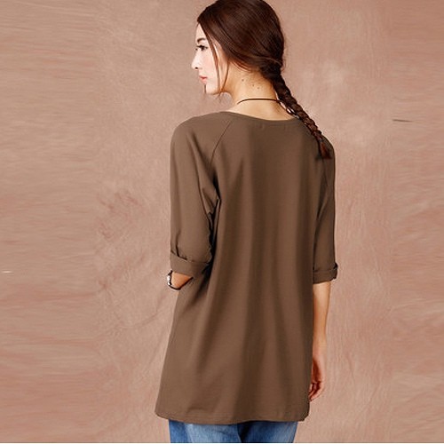 レディース　トップス　Tシャツ　無地　カットソー　Vネック　5分袖　シンプル　大きいサイズ　カジュアル　大人可愛い　フェミニン　オフィス　通勤　OL　デート　お出かけ　送料無料